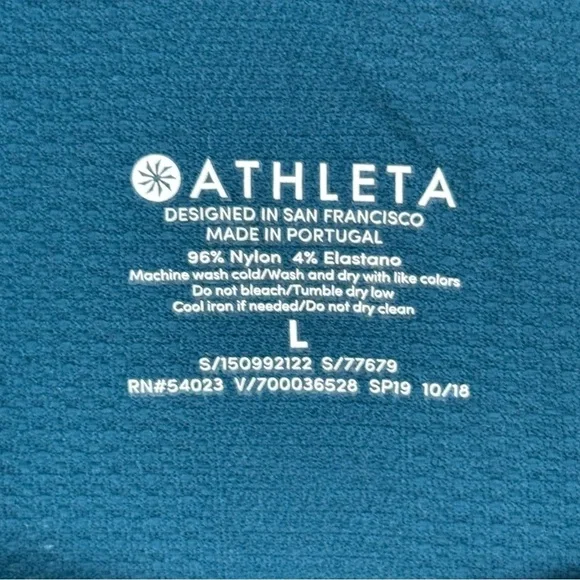 Athleta Blue Long Sleeve Top Womens Size L - Picture 3 of 5